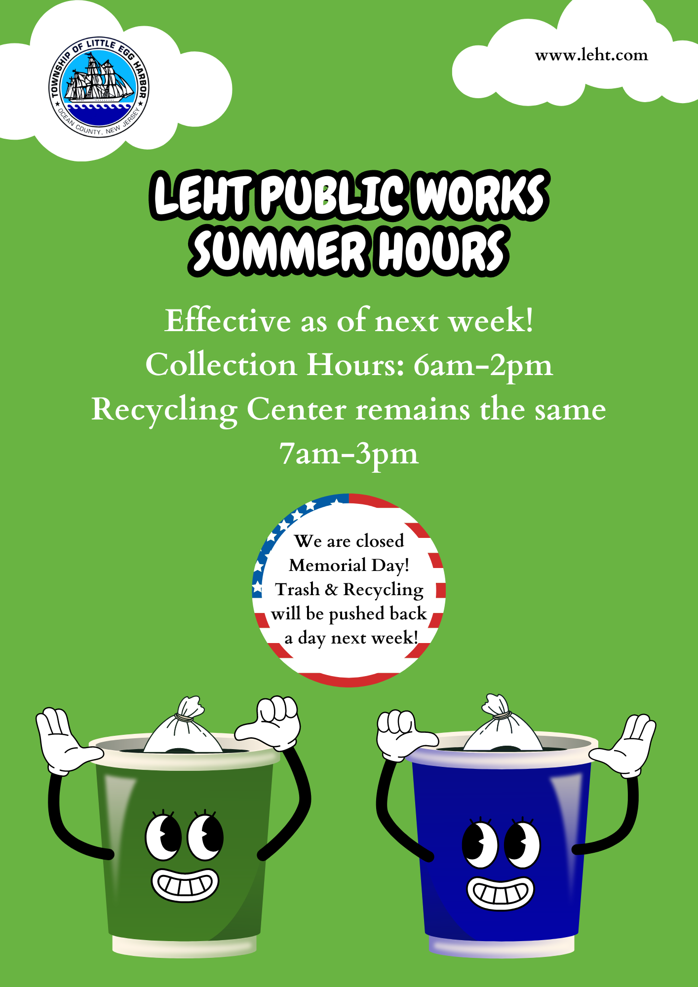 DPW summer hours